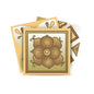 7" X 7" Vintage Beige And White Peel And Stick Removable Tiles