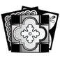 8" X 8" Black White And Gray Mosaic Peel And Stick Removable Tiles