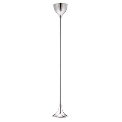 67" Steel Floor Lamp With Silver Steel Bell Shade