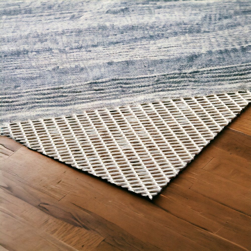 2' x 8' Ivory Striped Weave Non Slip Rug Pad