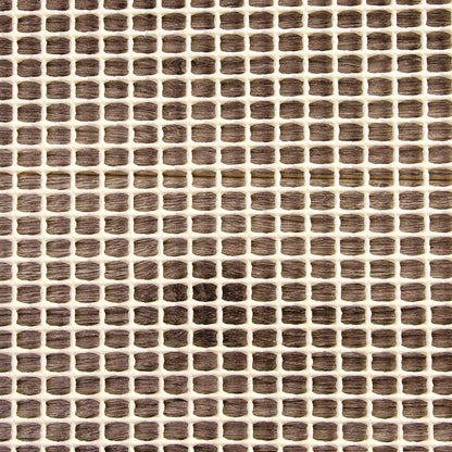 2' x 8' Ivory Striped Weave Non Slip Rug Pad