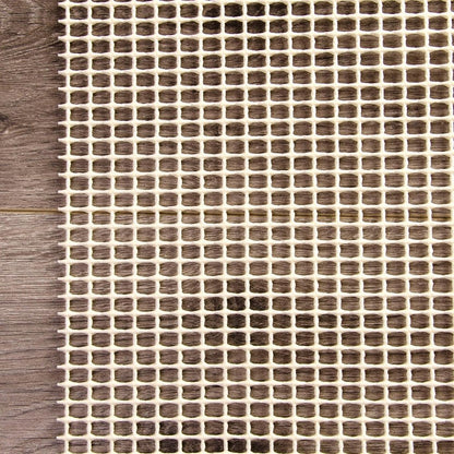 2' x 8' Ivory Striped Weave Non Slip Rug Pad