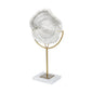 Petite White And Gold Coastal Sculpture