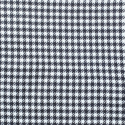 Set of Four Black And White Houndstooth Fabric Throw Pillow Covers