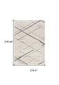9' X 13' Gray Modern Abstract Pattern Area Rug