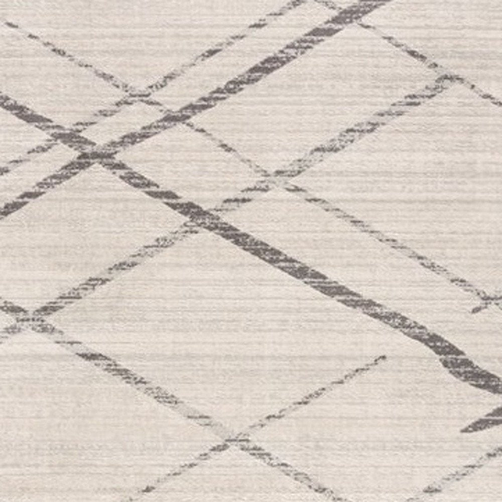 9' X 13' Gray Modern Abstract Pattern Area Rug
