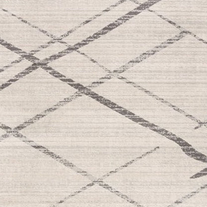9' X 13' Gray Modern Abstract Pattern Area Rug