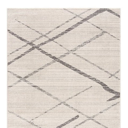 9' X 13' Gray Modern Abstract Pattern Area Rug