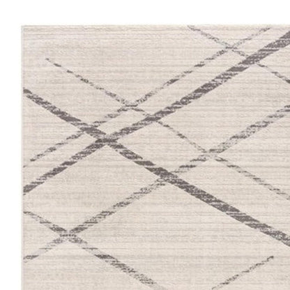 9' X 13' Gray Modern Abstract Pattern Area Rug
