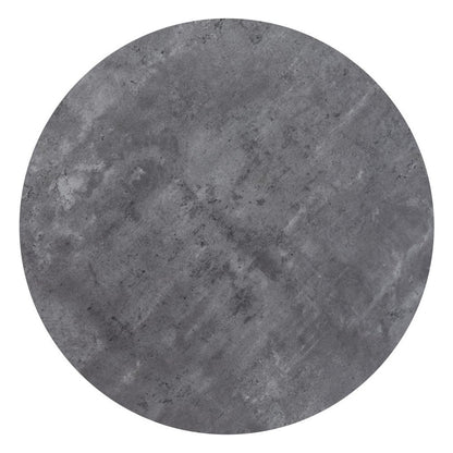32" Gray and Black Rounded Steel Bar Table