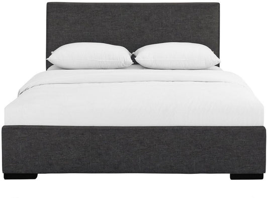 White Faux Leather Queen Bed Frame