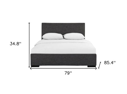 White Faux Leather Queen Bed Frame