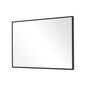 Espejo decorativo con marco de metal negro de 38"
