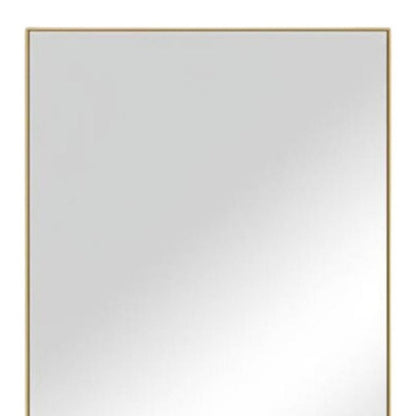 Espejo decorativo de metal dorado de 47"