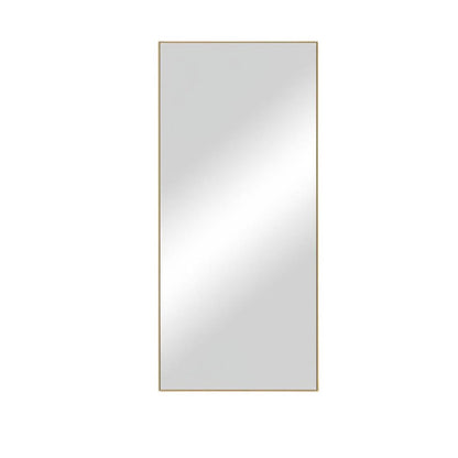 Espejo decorativo de metal dorado de 47"