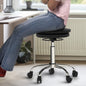 Black and Silver Adjustable Height Swivel Rolling Office Chair