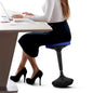 Blue and Black Adjustable Height Swivel Office Chair