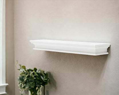 Estante flotante de pared XL clásico blanco de 47"