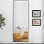 71" Black Metal Freestanding and Wall Mount Accent Mirror