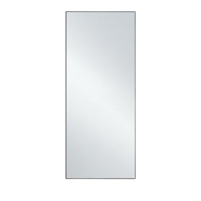 71" Black Metal Freestanding and Wall Mount Accent Mirror