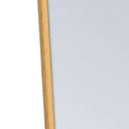 64" Sleek Gold Frame Full Length Mirror