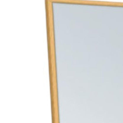 64" Sleek Gold Frame Full Length Mirror