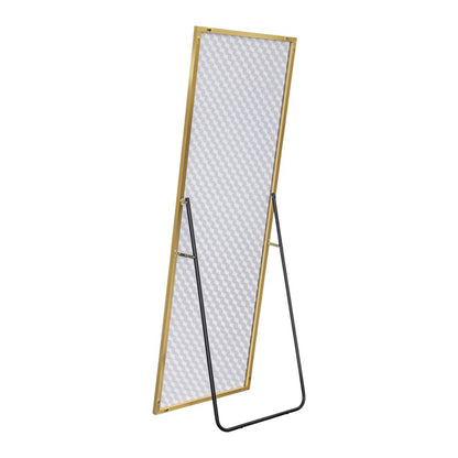 64" Sleek Gold Frame Full Length Mirror