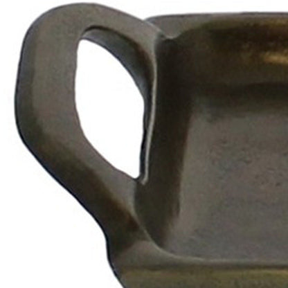 Bandeja para tocador de hierro fundido en bronce antiguo de 21" con asas