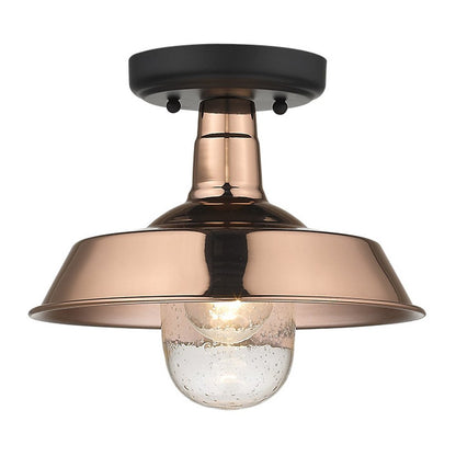 Lámpara colgante ajustable de placa poco profunda de cobre brillante