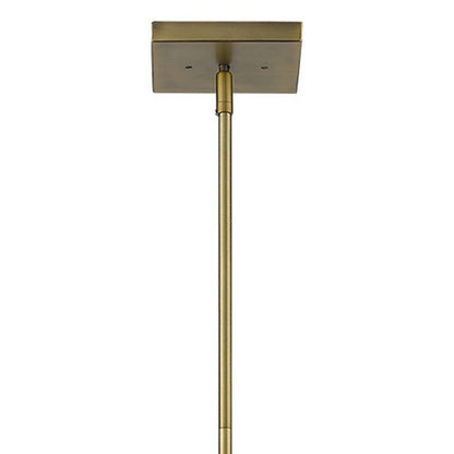 Lámpara colgante de latón de 3 luces Loft
