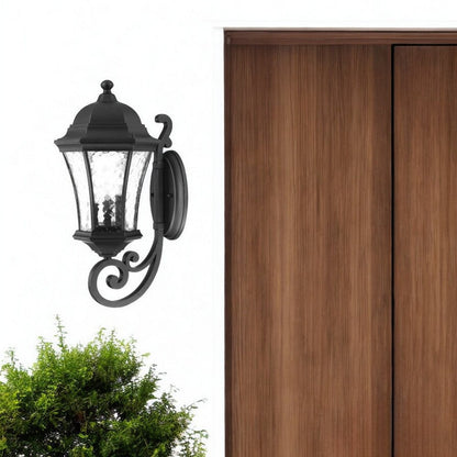 Lámpara de pared cónica XL en negro mate