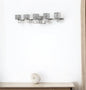 Coralie 5-Light Polished Nickel Sconce With Pressed Crystal Shades