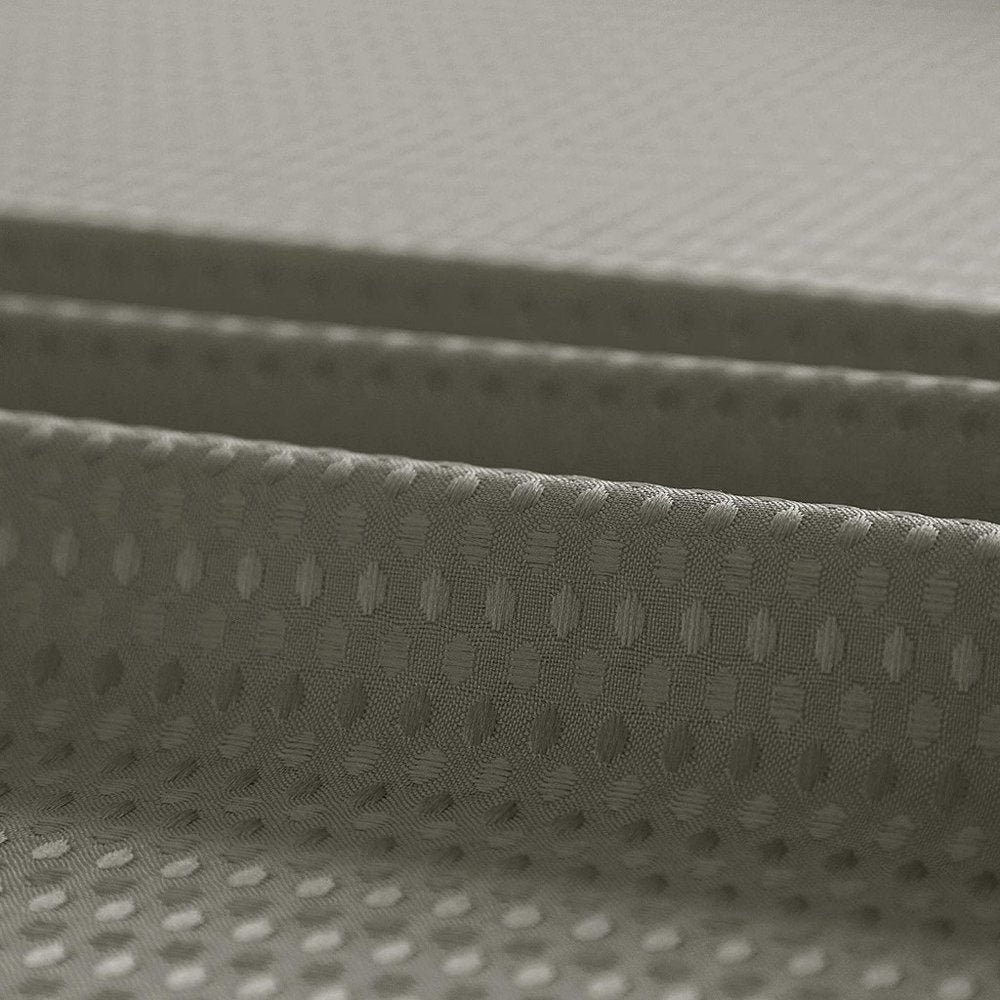 Juego de cortina y forro de ducha de rejilla y transparencias en gris
