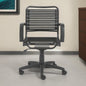 Black Adjustable Swivel Bungee Rolling Office Chair