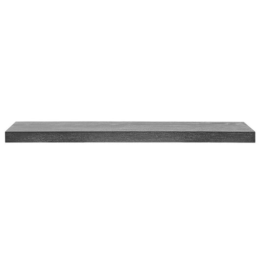 Estante flotante de madera blanqueada en gris oscuro de 43"