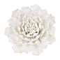 6" Off White Ceramic Flower Hanging Dimensional Sculpture