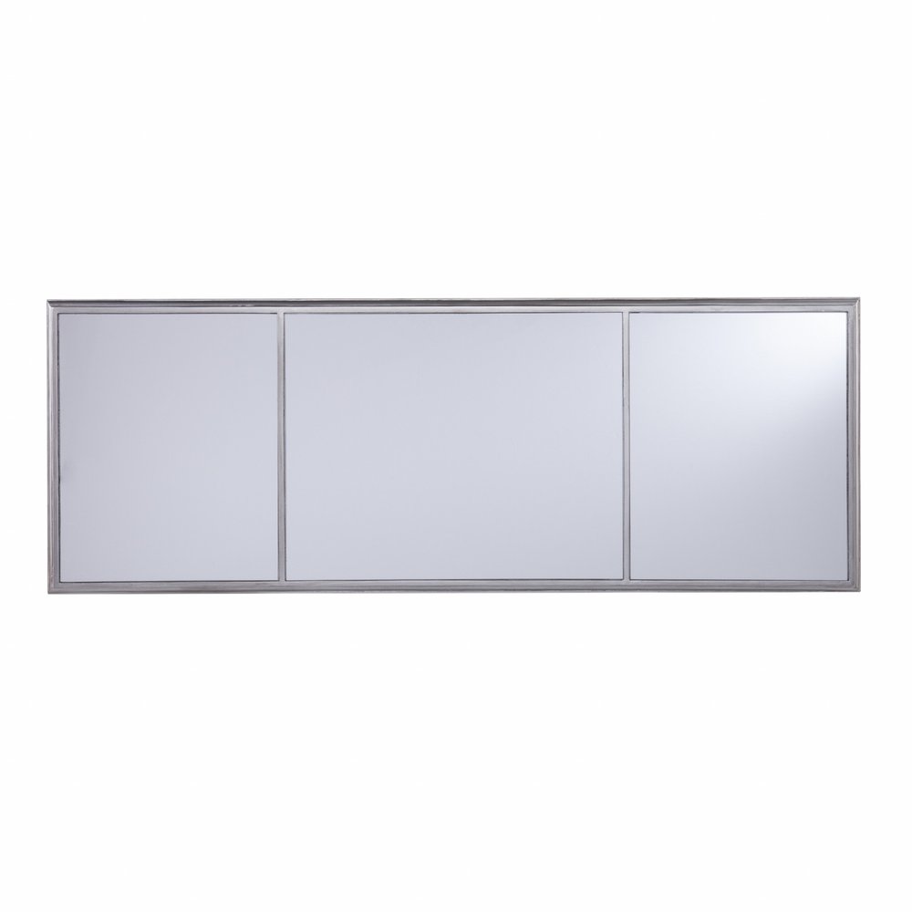 50" Silver Mirrored Writing Desk