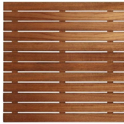 Alfombra de baño de teca premium de 25"