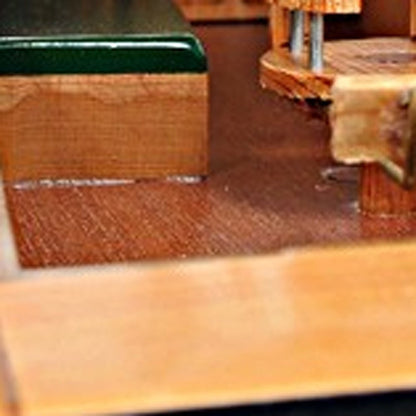 Barco pesquero Pilar Hemingway de 15" de madera maciza negra y verde, pintado a mano, modelo 1934