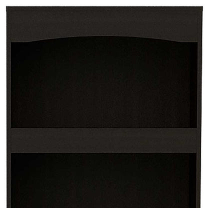 Librería de tres niveles de madera gris claro de 71" con dos puertas