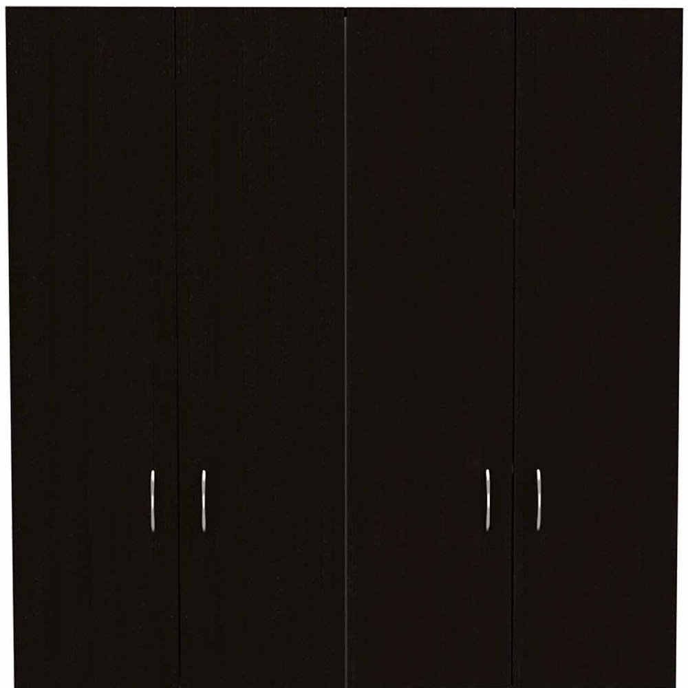 Cómoda combinada de un cajón en blanco y negro de 67"