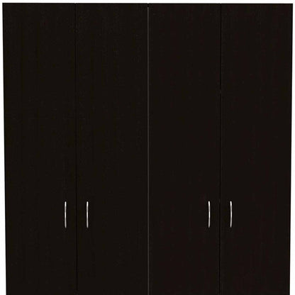 Cómoda combinada de un cajón en blanco y negro de 67"