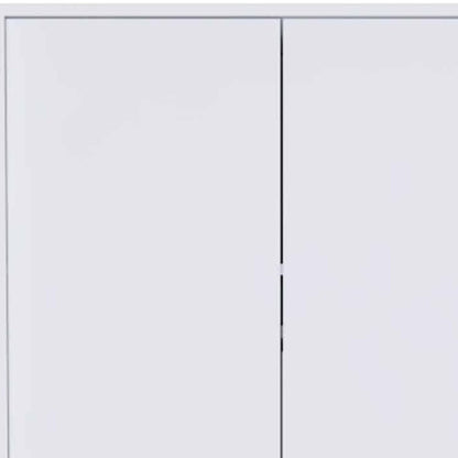 Cómoda de madera blanca de 71" con dos puertas y un cajón