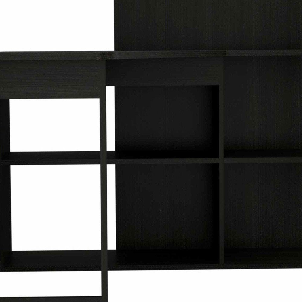 Escritorio de computadora en forma de L de 47" en color negro