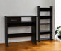 32" Black Computer Desk Desk and Bookshelf Set