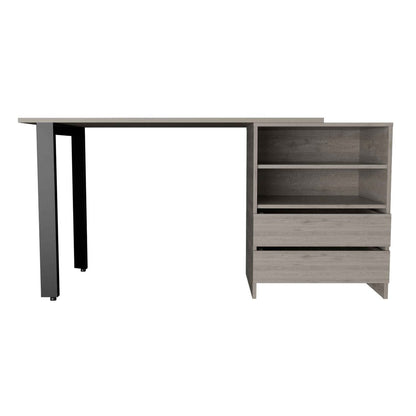 Escritorio para computadora gris claro de 58"
