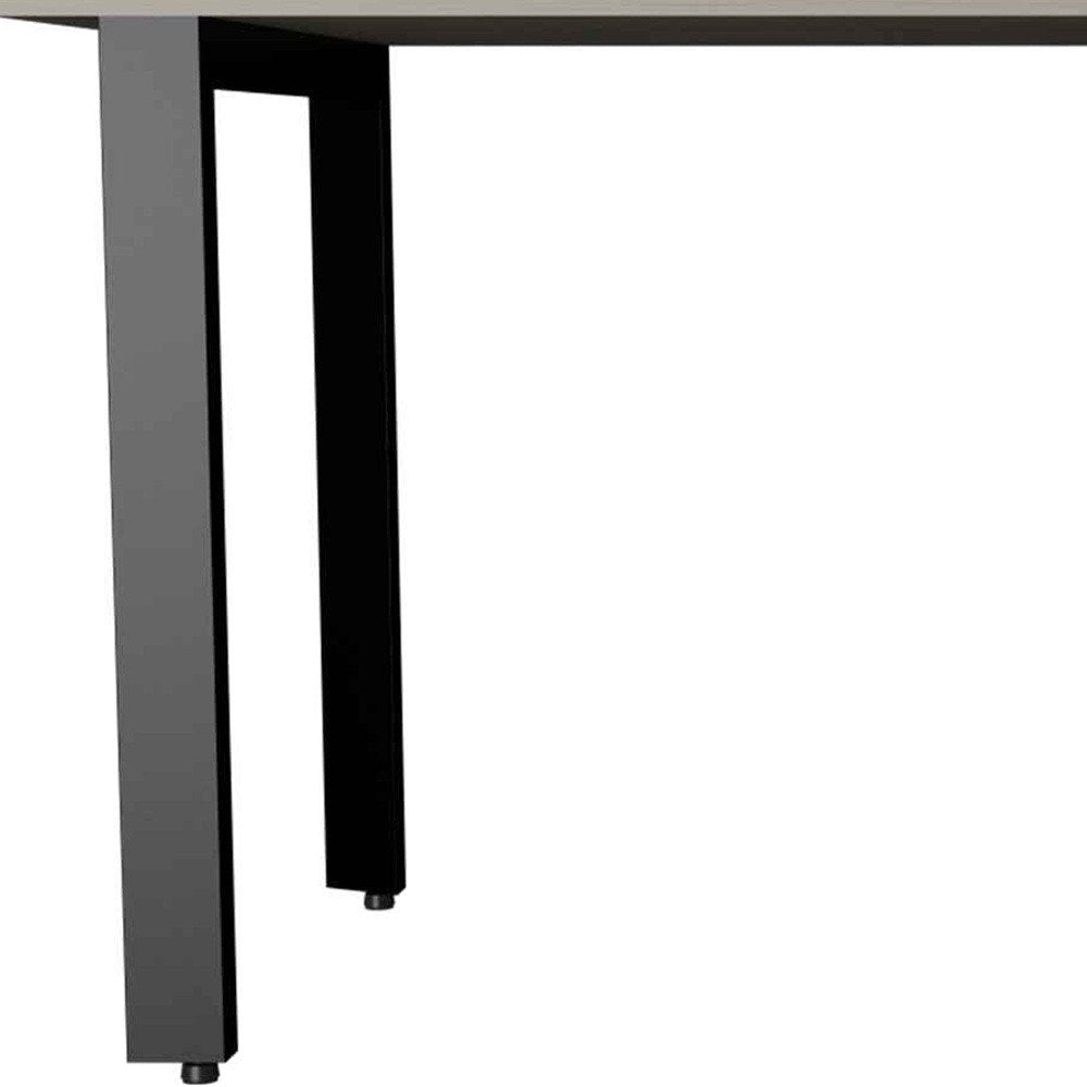 Escritorio para computadora gris claro de 58"