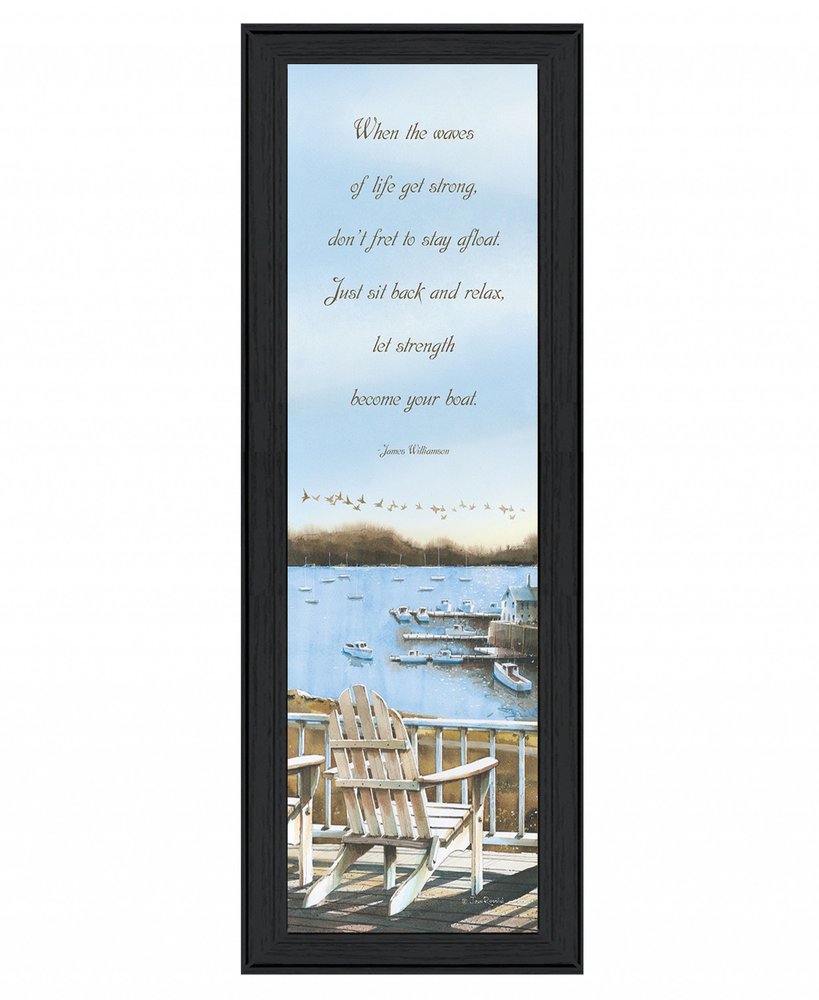 Strength 3 Black Framed Print Wall Art