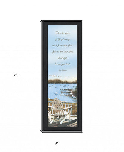 Strength 3 Black Framed Print Wall Art