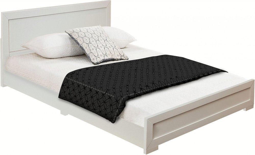 Moma Walnut Wood Platform Twin Bed With Nightstand
